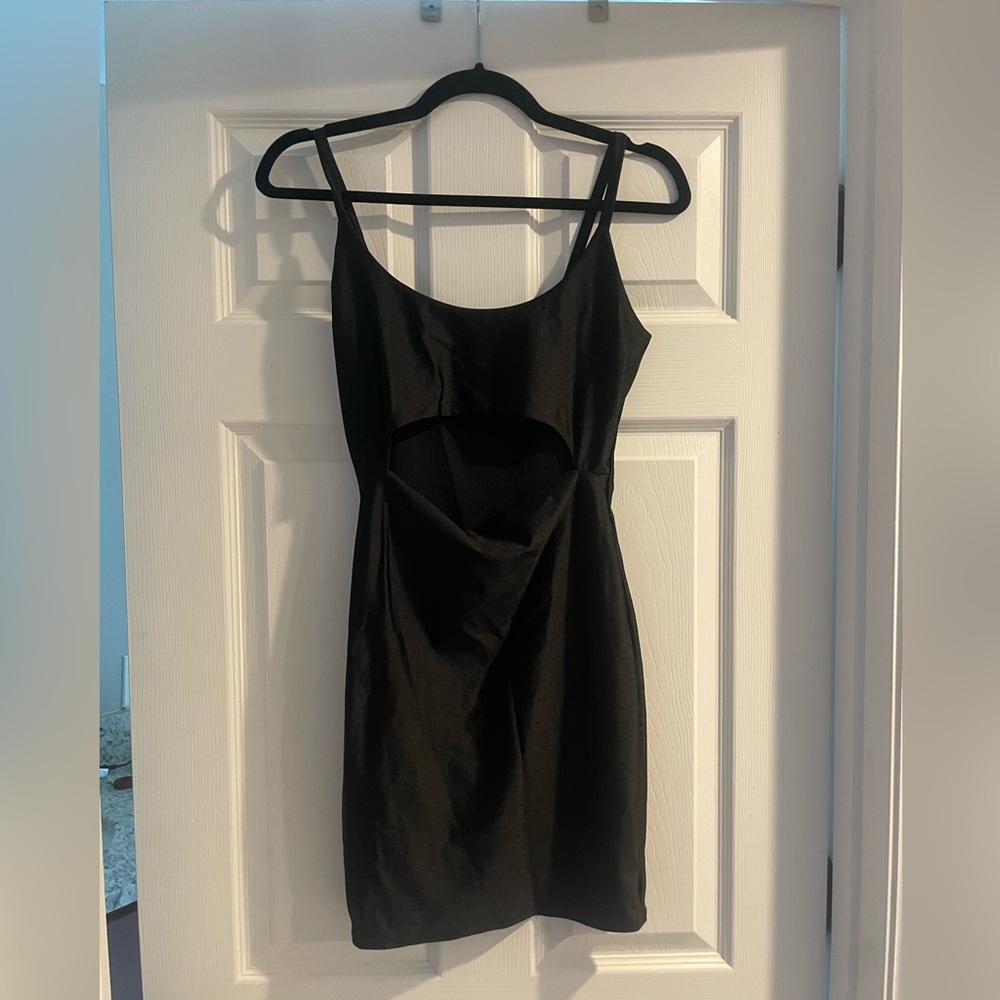 Fashion Nova Black Cut-out mini dress